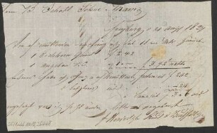 Brief an B. Schott's Söhne : 21.08.1827