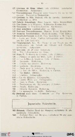 Japanische Holzschnitte (Nr. 853-947)