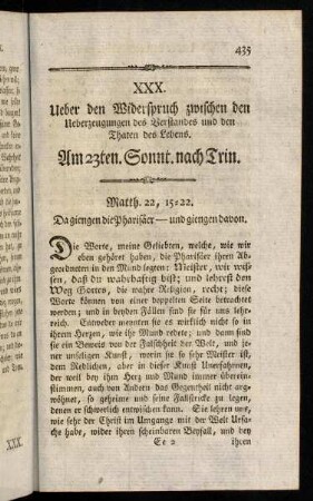 435-452, XXX. Ueber den Widerspruch zwischen den ...