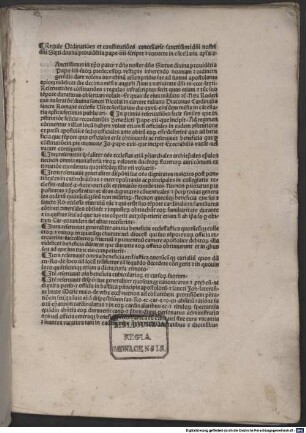 Regulae cancellariae apostolicae : Rom, 1482.05.02