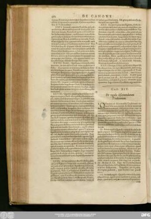 Cap. XIV. De regulis discernendarum Traditionum.