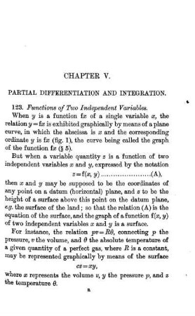 Chapter V. Partial Differentiation and Integration.