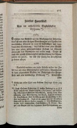 Fünftes Hauptstück. Von der anhaltenden Engbrüstigkeit Dyspnoea.