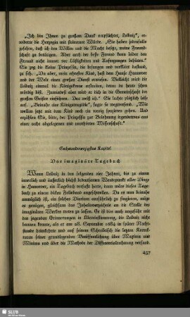 Sechsundvierzigstes Kapitel: Das imaginäre Tagebuch