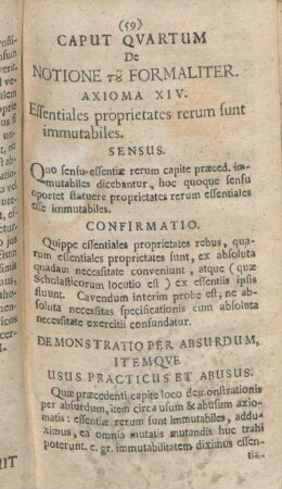 Caput Qvartum De Notione τ[ουτε] Formaliter.