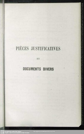 Pièces Justificatives Et Documents Divers