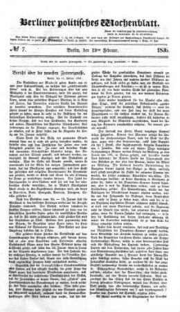 No 7, 13. Februar 1836