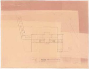 Haus des Reichspropagandaministers Joseph Goebbels, Berlin-Mitte: Vorentwurf Grundriss Erdgeschoss 1:200