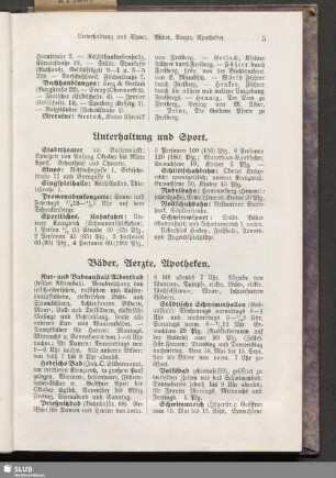 Bäder, Aerzte, Apotheken