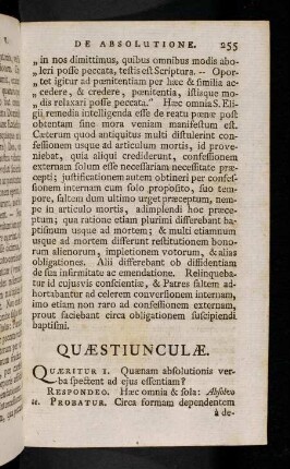 255-277, Quaestiunculae