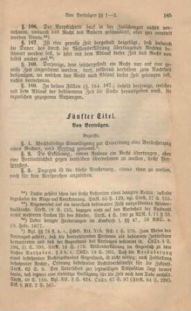 Fünfter Titel. Von Verträgen
