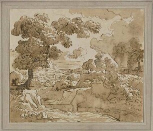 Landschaft mit wolkigem Himmel