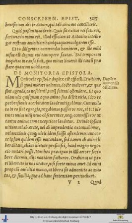 De Monitoria Epistola