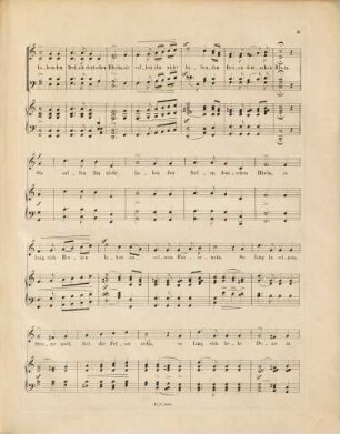 Robert Schumann's Werke. 10,108. = 10,2,12. Bd. 2, Nr. 12, Der deutsche Rhein : patriotisches Lied für e. Singst. u. Chor