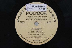 "Lohengrin" : Euch Lüften, die mein Klagen / (Rich. Wagner)