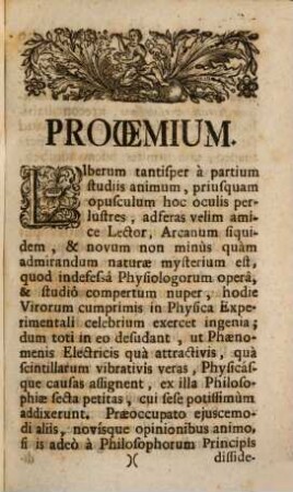 Tentamen super Phaenomenis Electricitatis