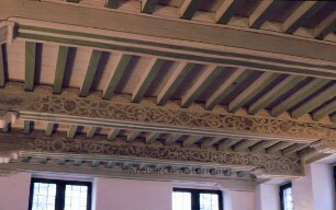 Schloß Reinbek: Gartensaal: Holzdecke