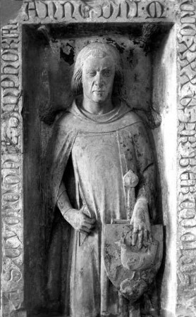 Grabplatte des Johanniterpriors Berthold IV. von Henneberg