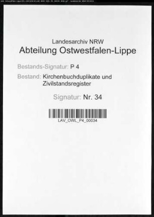 Zivilstandsregister der Munizipalität Bochum (A 1812). (Gemeinde: Bochum, Stadt)