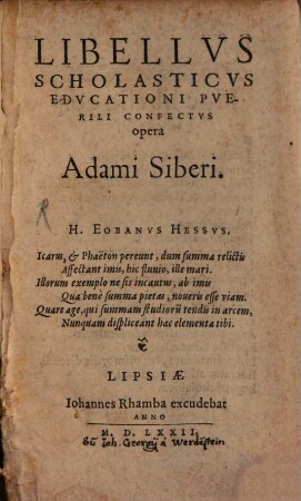 Libellus scholasticus