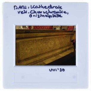 Bari, Kathedrale San Sabino : Rekonstruktion Chorschranke, Originalplatte