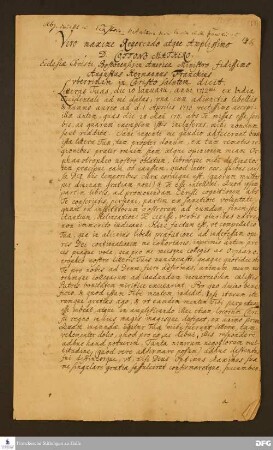 Brief von August Hermann Francke an Cotton Mather.