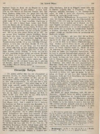 197-198 Literarische Notizen