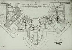 Grundriss in Höhe des Tunnels, 1939