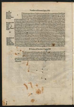 Transitus ad Pilatum. Caput. XIII.