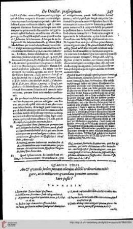 Pars Tertia, Quaestio 142 - 147