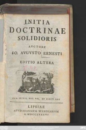 Initia Doctrinae Solidioris