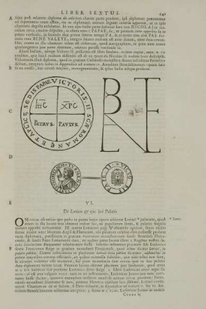 VI. De Loriaco & ejus loci Palatio.