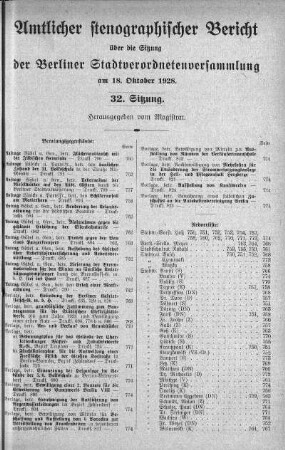 No. 32, 18. Oktober 1928