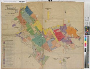 Herten (Herten), Umlegung Langenbochum, Besitzstandskarte neuer Bestand, Gem. Herten und Westerholt
