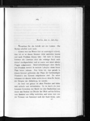 Berlin, den 21. Juli 1897