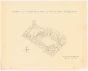 Garten Hopmann, Köln: Perspektivische Ansicht (Vogelschau)