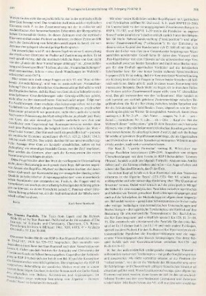 597-599 [Rezension] Ras Shamra Parallels. The Texts from Ugarit and the Hebrew Bible III