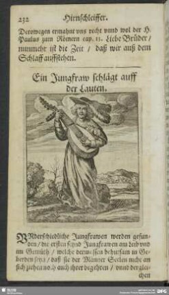 Ein Jungfraw schlägt auff der Lauten