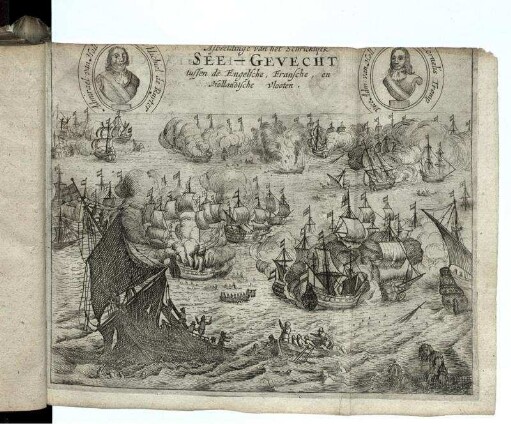 Asbeeldinge van het Schricklyck See-Gevecht tussen de Engelsche, Fransche, en Hollandische Vlooten