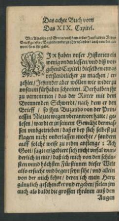 Das XIX. Capitel.