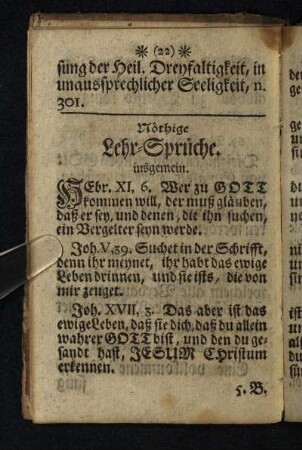 Noethige Lehr-Sprüche. insgemein
