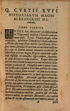 Q. Curtii Rufi Historiarum Alexandri Magni Macedonis libri octo