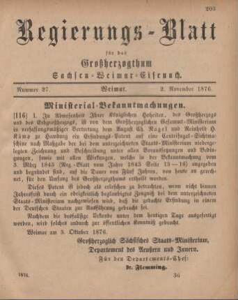 Nr. 27 : 2. November 1876