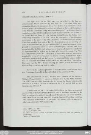 Constitutional Developments