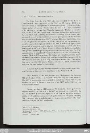 Constitutional Developments