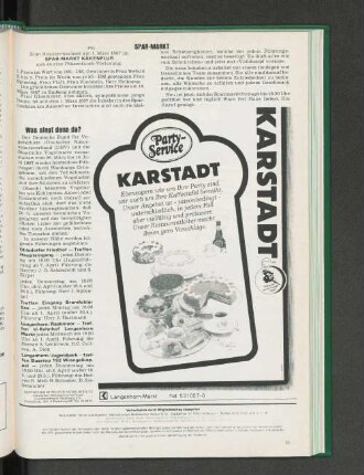 Was singt denn da?