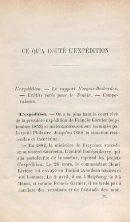 Ce qu'a couté l'expédition