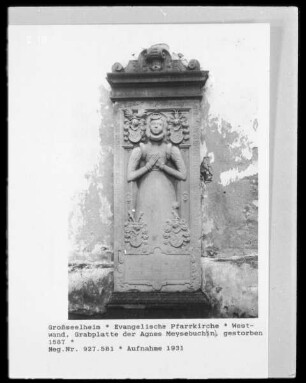 Grabstein der Agnes Meysebuch