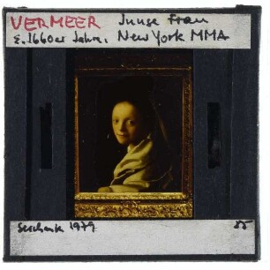 Vermeer, Porträt einer jungen Frau (New York MMA 1979.396.1)