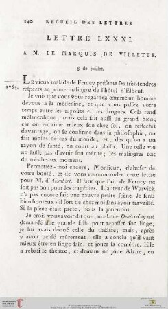 (Lettre LXXXI - XC)
